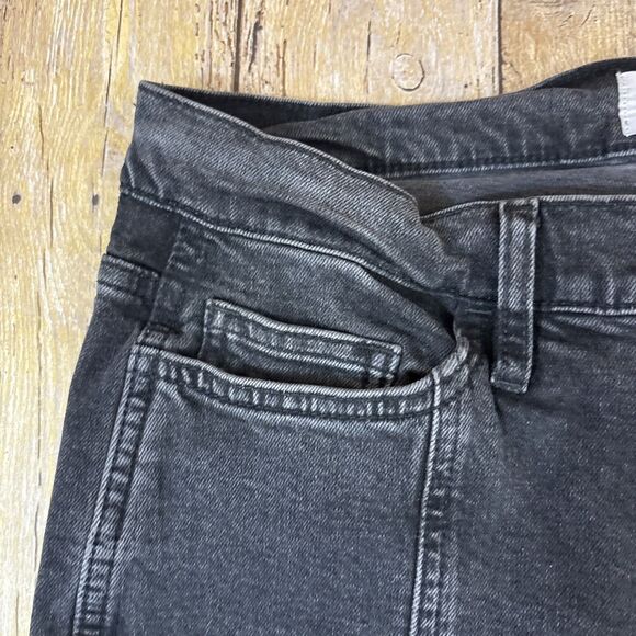 FRAME Le High Flare Jeans Obsidian Clean Side Slit Jeans Women Size 29 (31X32) - Picture 6 of 11